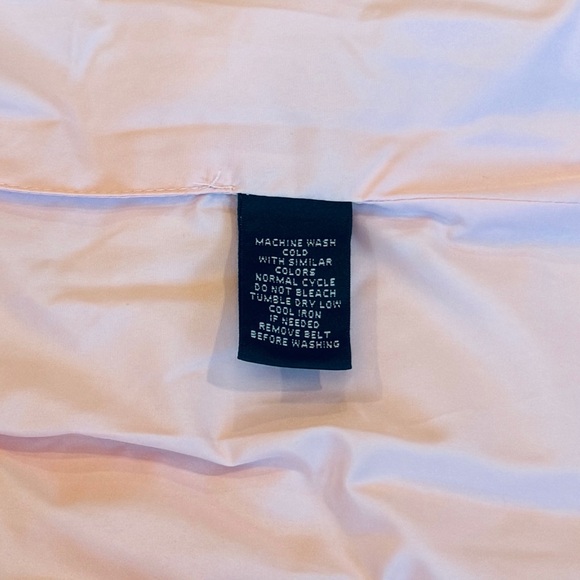 NWT Lauren Ralph Lauren soft baby pink quilted puffer vest with belt. Women’s PL - Picture 11 of 14